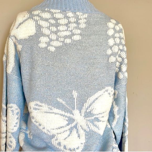Vintage Metallic Butterfly Sweater - Picture 2 of 4